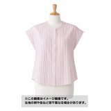 生地：綿風ポリエステル100％ストライプ柄（うすレッド）