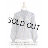 生地：ポリエステル100％ペースリー柄シフォン（ブルー）