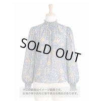 生地：ポリエステル100％ペースリー柄シフォン（ブルー）