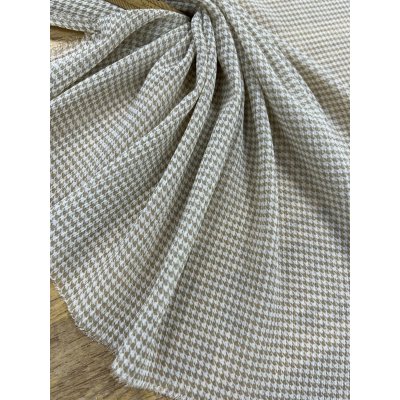 画像6: 生地：ポリエステル100%千鳥柄75Dシフォン（薄いベージュ）