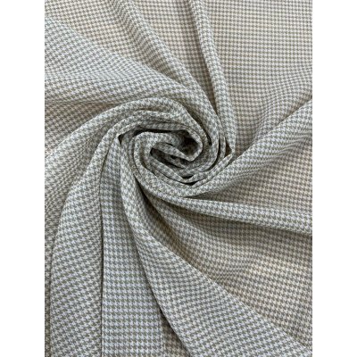 画像7: 生地：ポリエステル100%千鳥柄75Dシフォン（薄いベージュ）