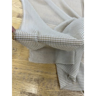 画像8: 生地：ポリエステル100%千鳥柄75Dシフォン（薄いベージュ）