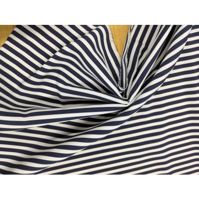 画像6: 生地：ポリエステル100%平織ストライプ（白／紺）