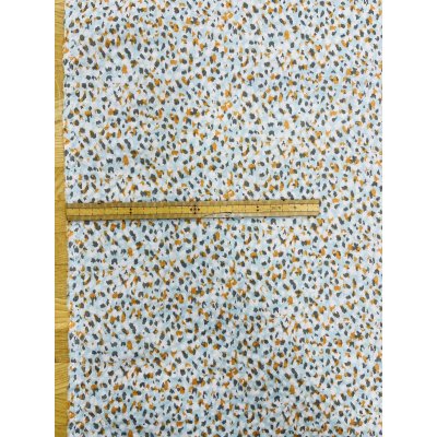 画像4: 生地：綿100％80ローンミラクルウェーブプリント（水色系）