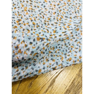 画像6: 生地：綿100％80ローンミラクルウェーブプリント（水色系）