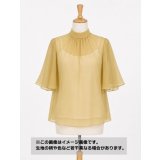 生地：ポリエステル100%日本製スーパージョーゼット（イエロー）