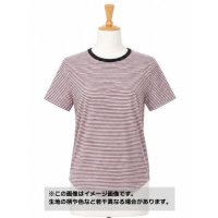 生地：綿100% 細ボーダー天竺
