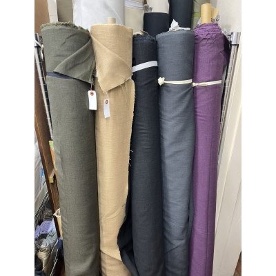画像8: 生地：麻100% 平織キャンパス（黒）