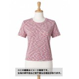 生地：ポリエステル100％ マルチカラーリブニット