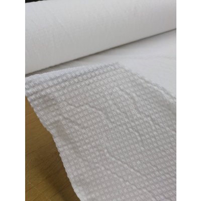 画像4: 生地：ポリエステル他 2WAYワッフル風ニット（オフ白）