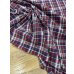 画像6: 生地：綿100％ チェック柄コットン（白地／ネイビー・赤系） (6)
