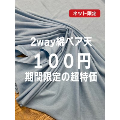 画像1: 生地：綿2way薄手ベア天竺ニット（水色）