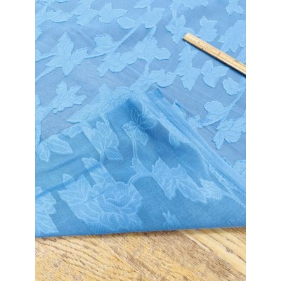 画像4: 生地：綿100％ 100/2カットジャガード染（水色）