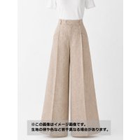 生地：麻100％ 地模様（オレンジピンク）