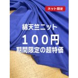 生地：綿100％薄手天竺ニット（パープルブルー）