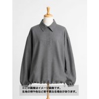 生地： ウール100％ 無地平織サマーウール（グレー）