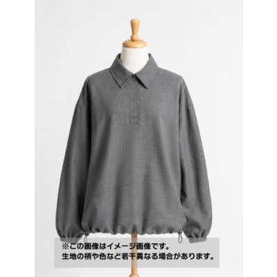 画像1: 生地： ウール100％ 無地平織サマーウール（グレー）