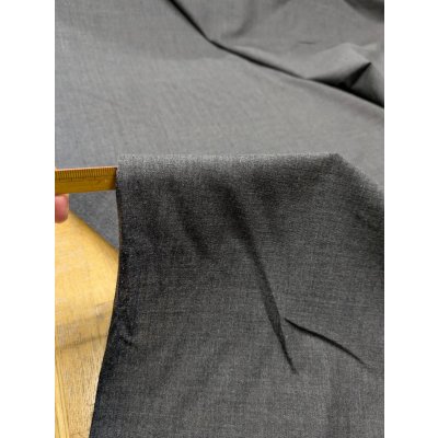 画像5: 生地： ウール100％ 無地平織サマーウール（グレー）