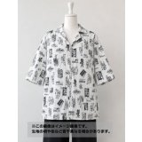 生地：綿100％ シネマ柄ブロード（白／黒）
