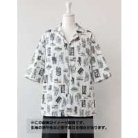 生地：綿100％ シネマ柄ブロード（白／黒）