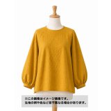 生地：綿99％・ポリウレタン1％ ふくれ織りストレッチ（マスタードイエロー）