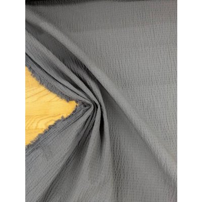 画像6: 生地：綿99％・ポリウレタン1％ ふくれ織りストレッチ（チャコールグレー）
