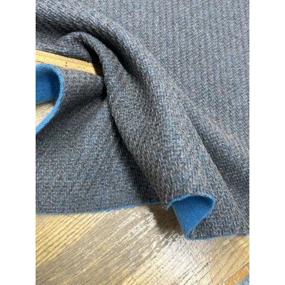 画像7: 生地：リバーシブルウール（濃グレー系×ブルー）