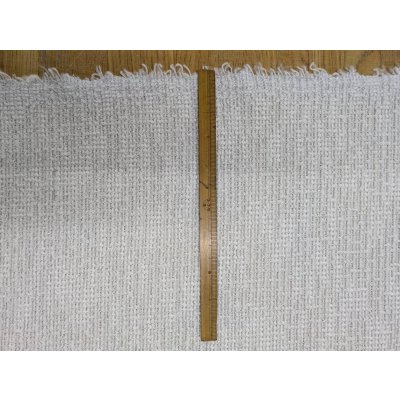 画像3: 生地：ポリエステル他　ツイード風ニット（白×シルバー）
