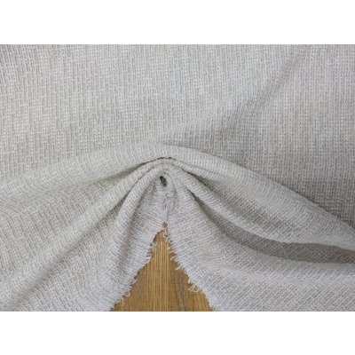 画像7: 生地：ポリエステル他　ツイード風ニット（白×シルバー）