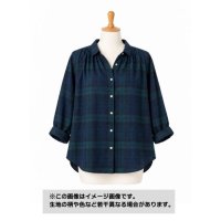 生地：綿100％ ブラックウォッチパッチワーク柄（グリーン系）