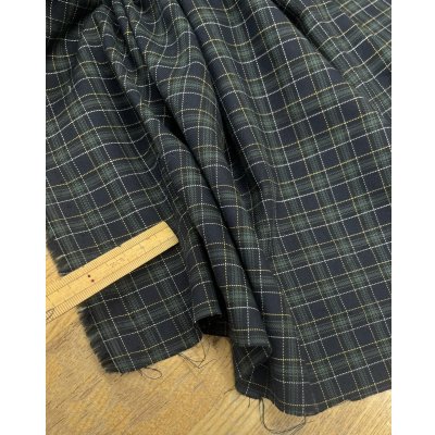 画像6: 生地：綿100％ チェック柄（緑／紺）