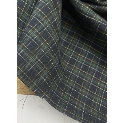 画像8: 生地：綿100％ チェック柄（緑／紺）