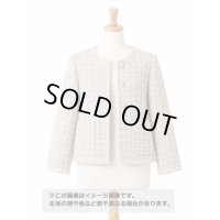 生地： ラメヤーンファンシーツイード（ベージュ）