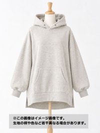 生地：綿100％ 裏ボア裏毛ニット（霜降りオートミール）