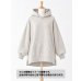 画像1: 生地：綿100％ 裏ボア裏毛ニット（霜降りオートミール） (1)