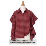 生地：綿100％　カントリーチェック柄（赤／緑／紺）