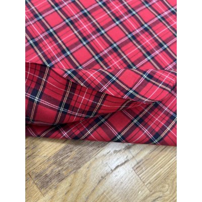 画像5: 生地：綿100％　カントリーチェック柄（赤／緑／紺）
