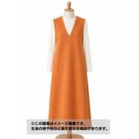 生地：ポリウールレーヨンストレッチサキソニー（オレンジ）