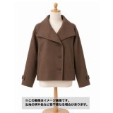 生地：ポリウールレーヨンストレッチ（茶）