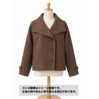 生地：ポリウールレーヨンストレッチ（茶）