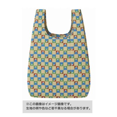 画像1: 生地：ポリエステル100％ 富士山柄プリントちぢみ織り（ベージュ地）