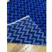 画像4: 生地：ポリエステル100％ シェブロン柄チュールニット（ブルー×紺） (4)