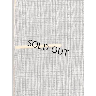 画像1: 生地： チェックウール（グレー系）