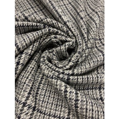 画像6: 生地: チェックウール(グレー系)