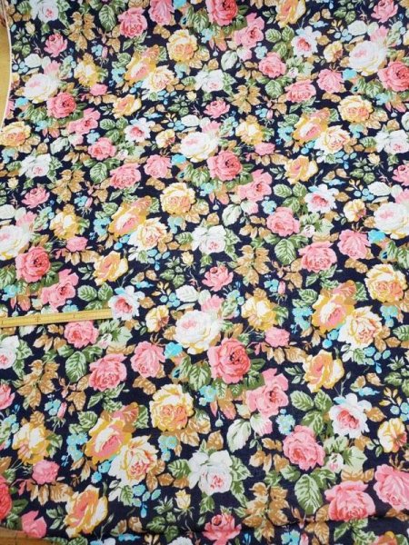 画像3: 生地:薔薇柄プリント (3)