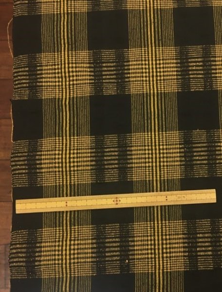 画像3: 生地:インド綿チェック(黄) (3)