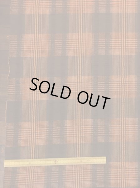 画像2: 生地：インド綿チェック（オレンジ） (2)