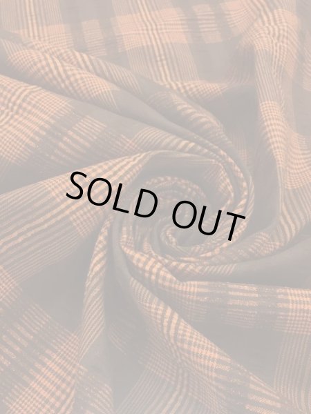 画像5: 生地：インド綿チェック（オレンジ） (5)