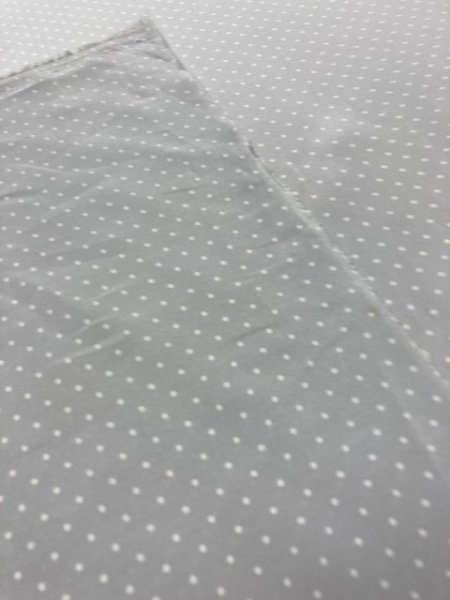 画像3: 生地:ドット柄ポリエステル(グレー/白) (3)