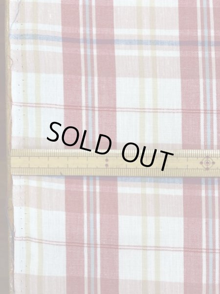 画像2: 生地:チェック柄コットン(赤) (2)